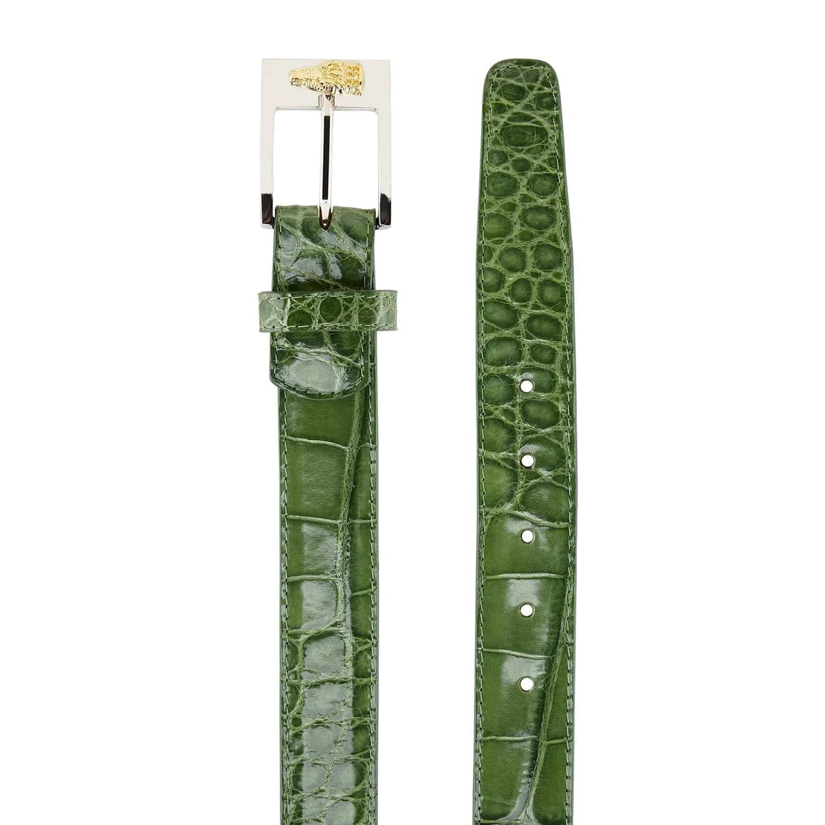 Belvedere Alligator Belt Pistachio - Luxury Leather Shoe main image 1