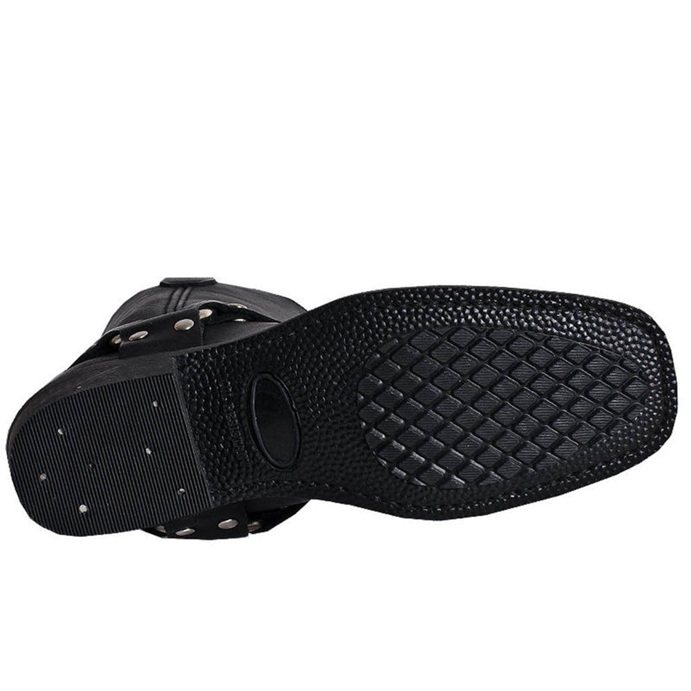 Dingo Black Womens Leather Motor Cycle Boots