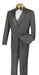 Santorini Collection - Regular Fit Gray Tuxedo 4 Piece with Vest Bow Tie