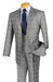 Renaissance Collection - Regular Fit 3 Piece Suit Gray