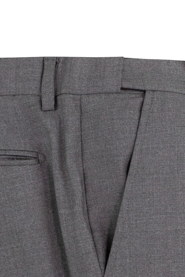 Men's Charcoal Adjustable Waist Two Piece Suit