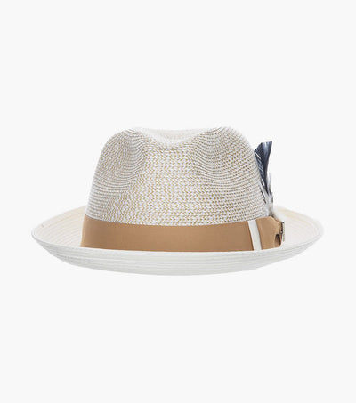 SKYLIN FEDORA Paper Braided Pinch Front Hat