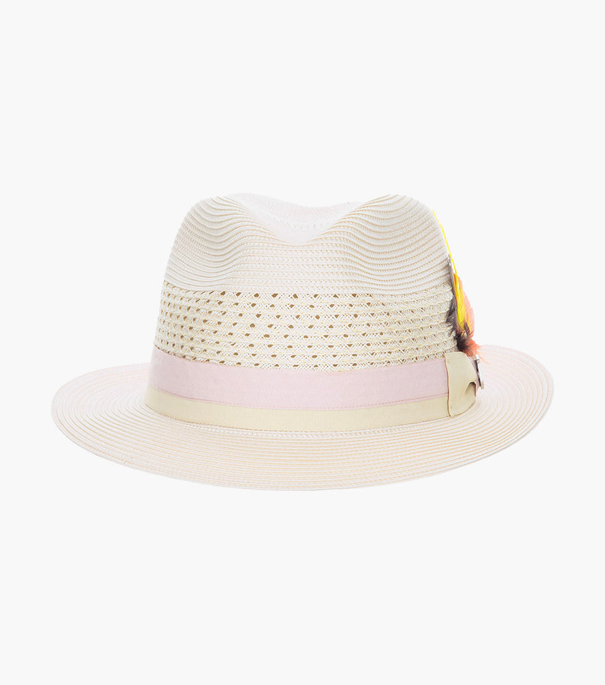 TYCE FEDORA Poly Braided Pinch Front Hat