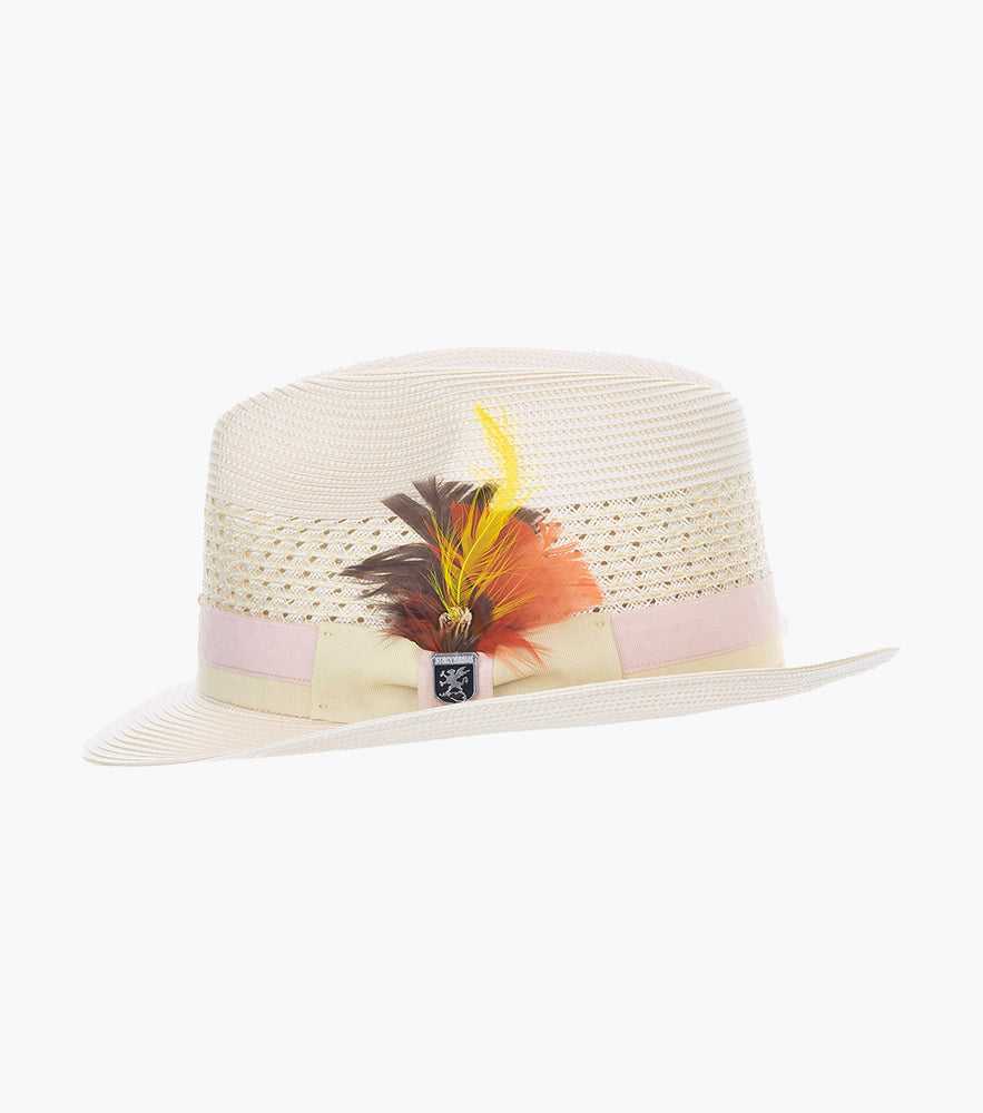 TYCE FEDORA Poly Braided Pinch Front Hat