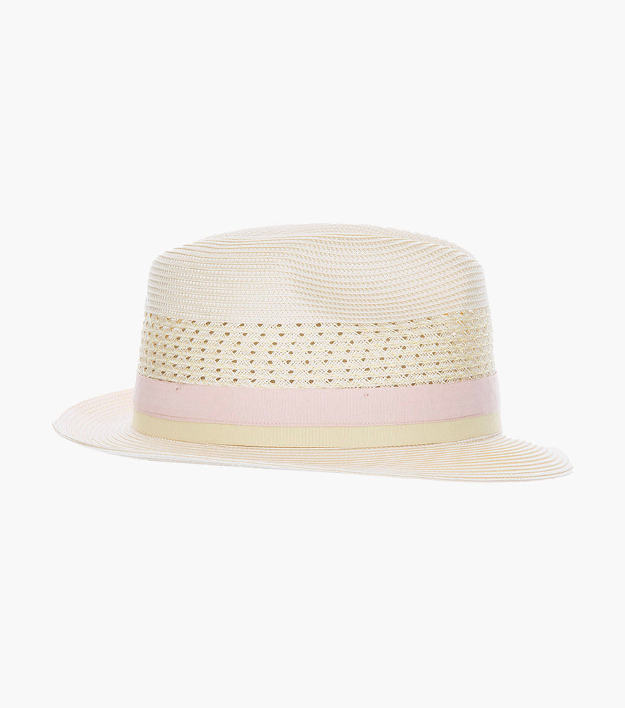 TYCE FEDORA Poly Braided Pinch Front Hat