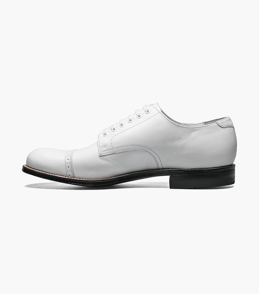 Stacy Adams MADISON Cap Toe Oxford White by Stacy Adams Shoes