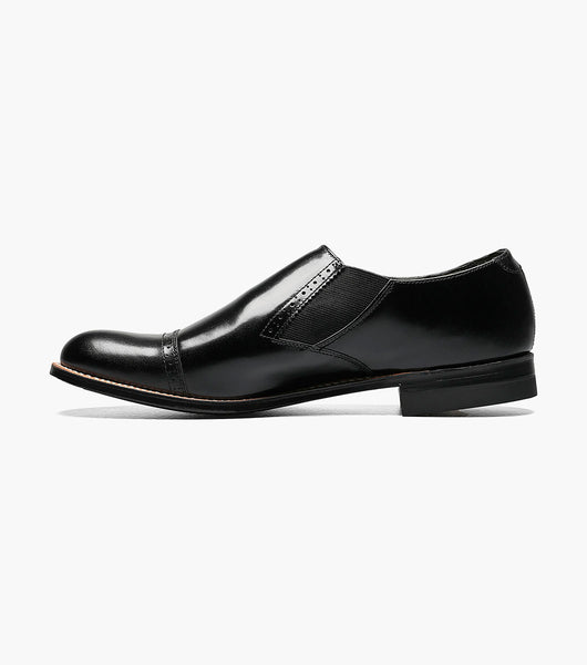 Stacy Adams MADISON Cap Toe Slip On Black by Stacy Adams Shoes