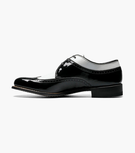 Stacy Adams DAYTON Wingtip Oxford Black w/White by Stacy Adams Shoes