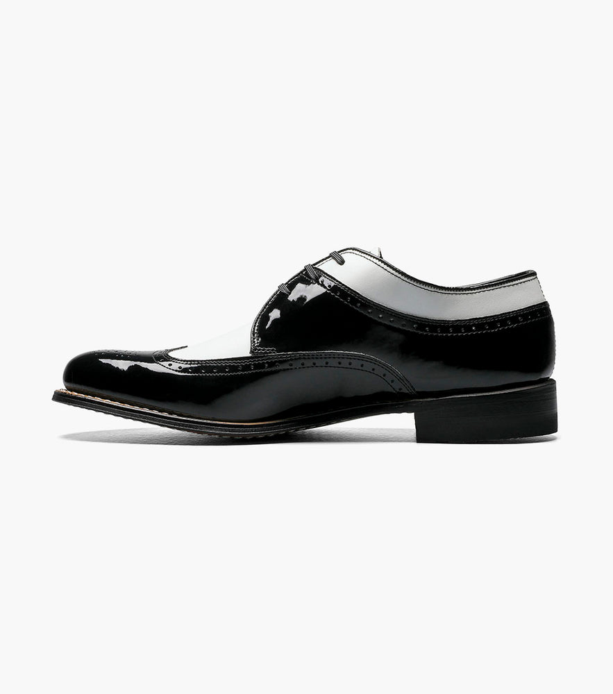 Stacy Adams DAYTON Wingtip Oxford Black w/White by Stacy Adams Shoes