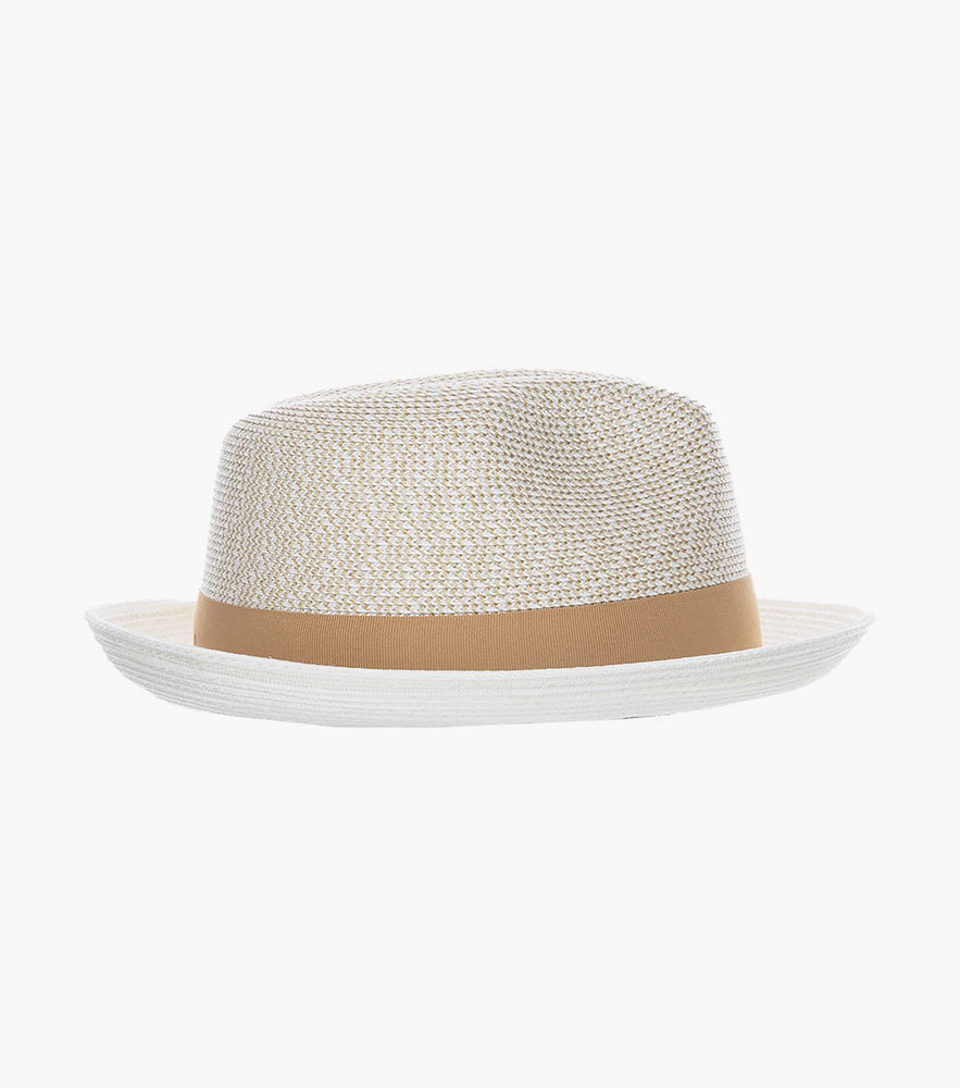 SKYLIN FEDORA Paper Braided Pinch Front Hat