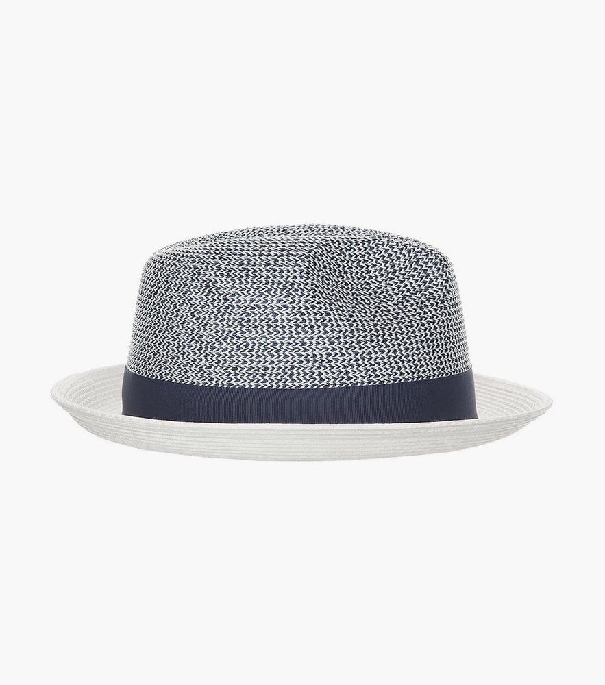 SKYLIN FEDORA Paper Braided Pinch Front Hat