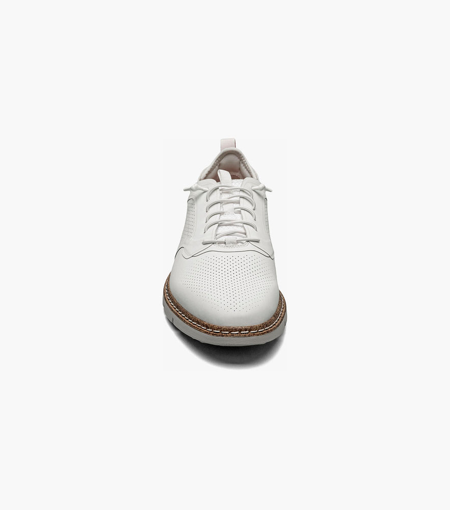 SYNCHRO Plain Toe Elastic Lace Up