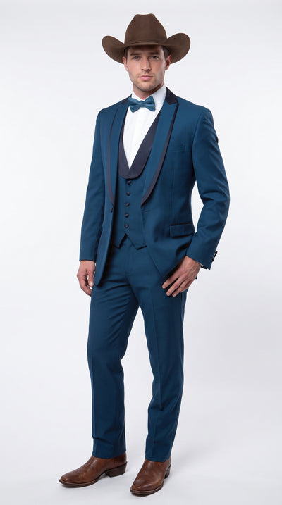 Boys Teal Suits