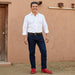 Red Boot Ostrich Print Square Toe