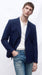 Men’s Navy Blue Double Breasted Blazer – Formal Sport Coat
