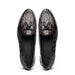 Zelli Franco Genuine Caiman Crocodile Tassel Loafers in Nicotine