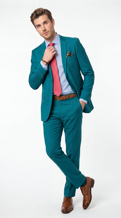 Teal Green Suit
