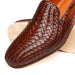 Zelli Rizzo Woven Calfskin Loafer in Cognac | Timeless Italian Style