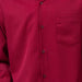 Burgundy 2-Piece Solid Long Sleeve Walking Suit