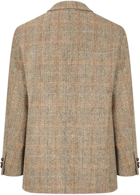 Walker and Hawkes Harris Tweed Blakemore Blazer for Men - Hand-Woven Wool Tweed Jacket with Polyester Lining, Regular Fit