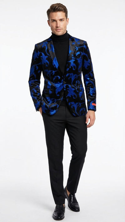 Black Floral Blazers