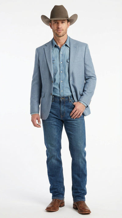 Baby Blue Blazer Mens