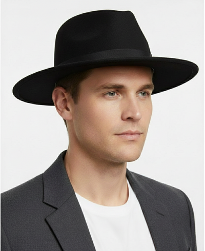 Black Wide Brim Hat