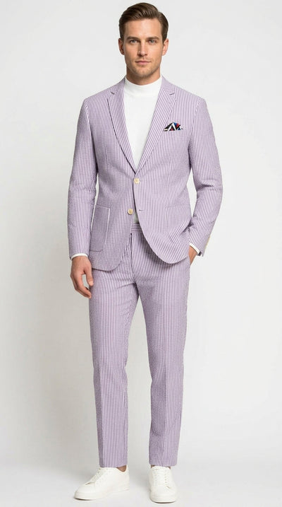 Mens Seersucker Suit