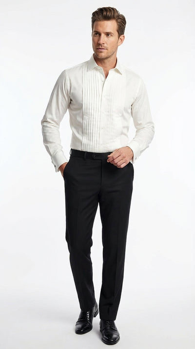 Mens Ivory Dress Shirt
