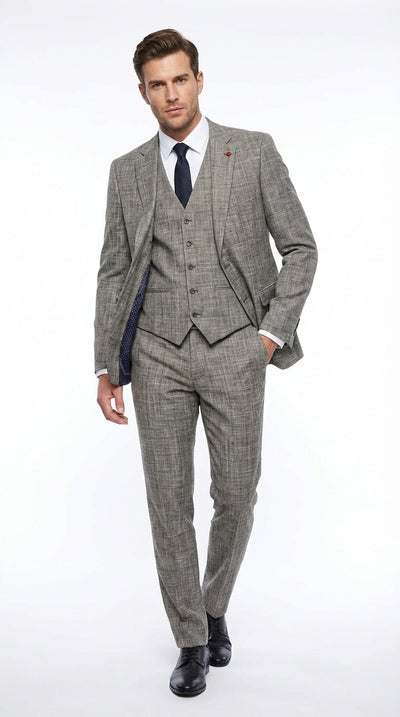 Grey Checkered Blazer