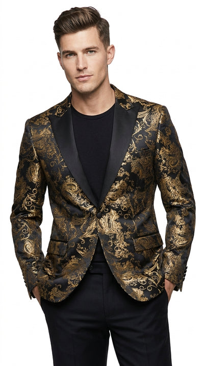 Black and Gold Tuxedo