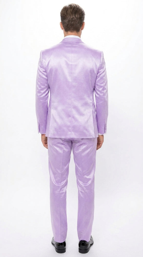 Men’s Lavender Tuxedo – Shiny Light Purple Wedding & Prom Tuxedo Suit