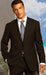 2 BUTTON COLOR BROWN WITH PINSTRIPE Men's SUIT Side VENT BACK JACKET STYLE WITH 1 PLEATED PANTS mensusa