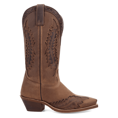 Laredo Coyote Creek Wide Calf Leather Boot - Rich Brown