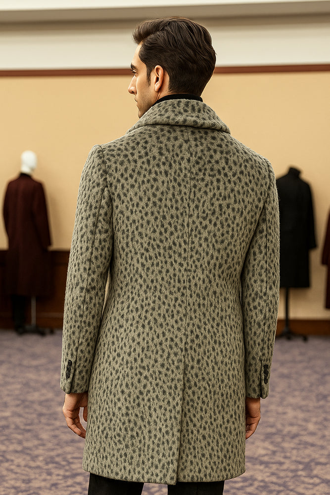 Vintage 1920s Gangster Pimp Coat – Full Length Leopard Faux Fur Style