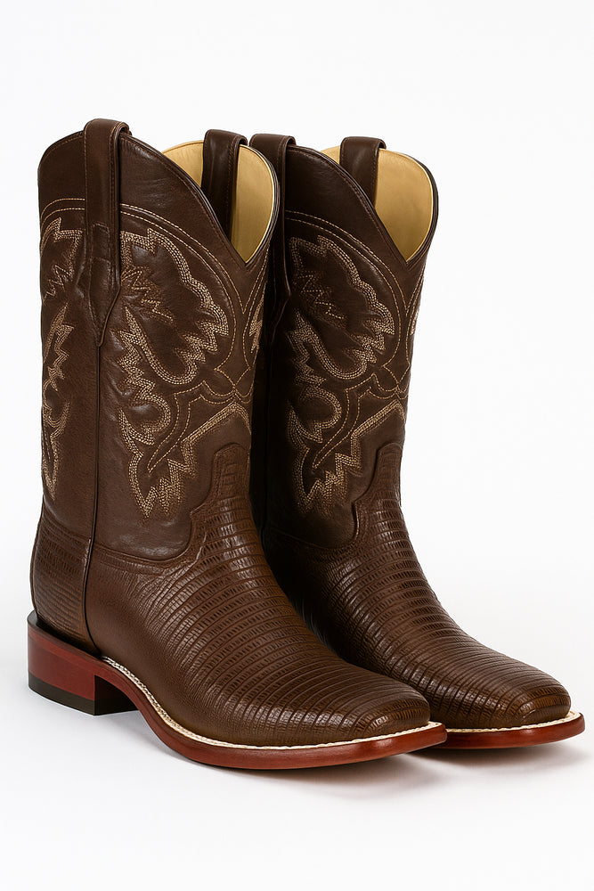 Botas Cuadrada de Armadillo Lizard Original