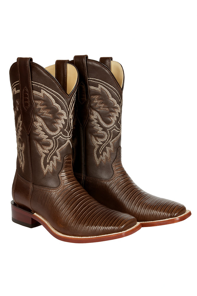 Botas Cuadrada de Armadillo Lizard Original