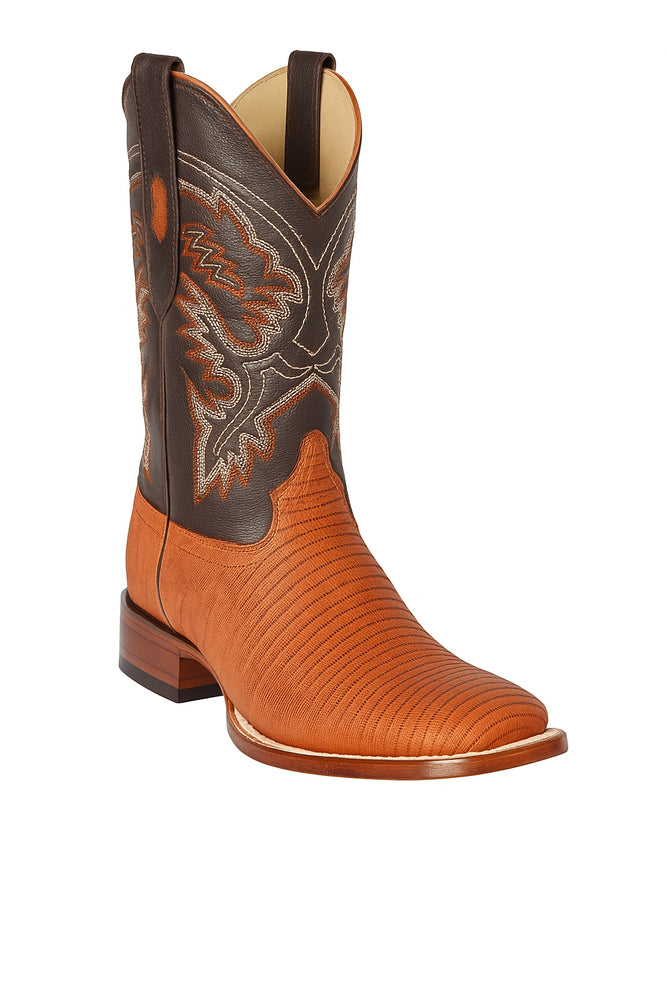 Botas Cuadrada de Armadillo Lizard Original