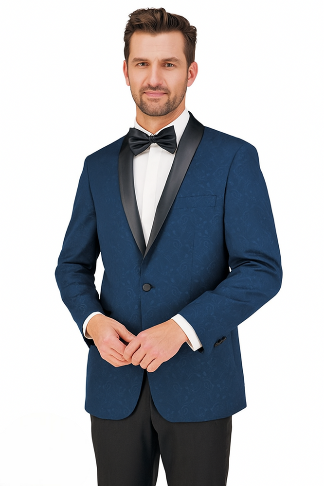 Arlan Paisly Tuxedo by Giorgio Fiorelli in Burgundy/Blue/Black