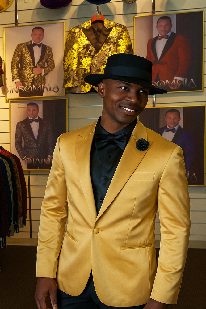 Men's Gold Peak Label Cheap Priced Designer Fashion Dress Casual Blazer On Sale Besom Two Pockets One Button Blazer