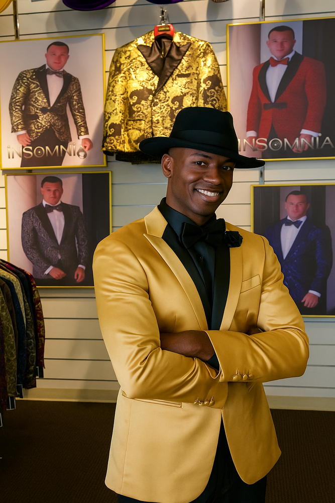 Men's Gold Peak Label Cheap Priced Designer Fashion Dress Casual Blazer On Sale Besom Two Pockets One Button Blazer