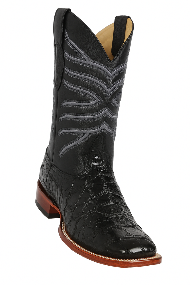 Botas de Pescado Pirarucu Original en Horma Rodeo Cuadrada