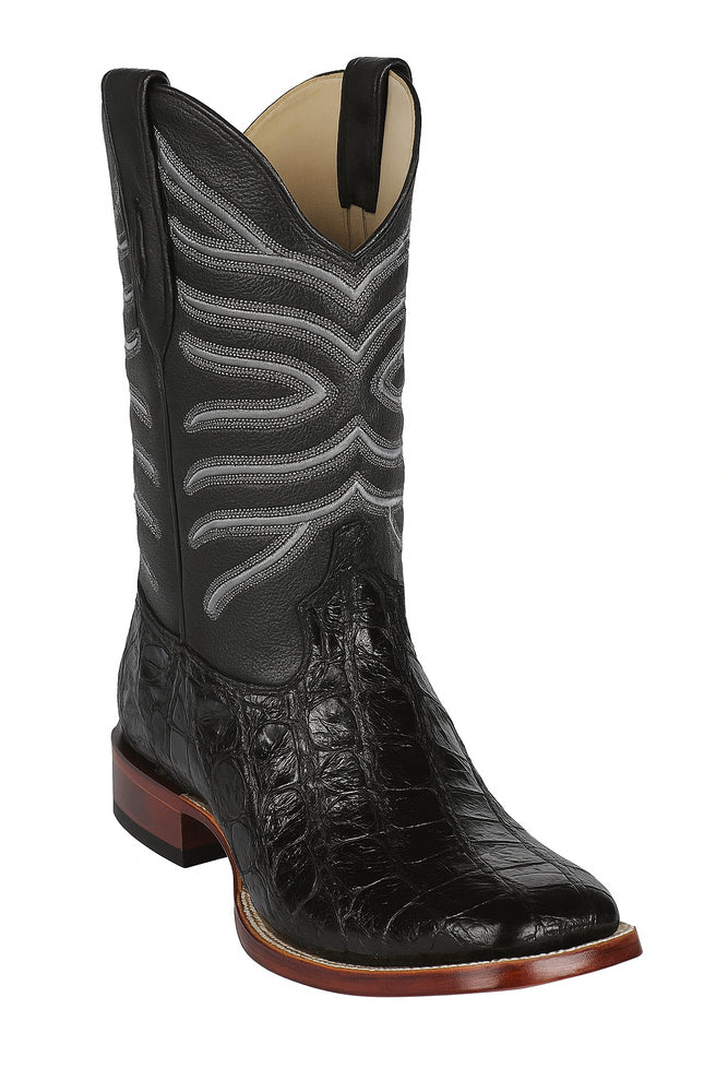 Botas de Pescado Pirarucu Original en Horma Rodeo Cuadrada