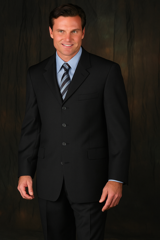 Funeral Attire - Funeral Outfit - Funeral Clothes Men's Charcoal Suit for Funeral Funeral Attire