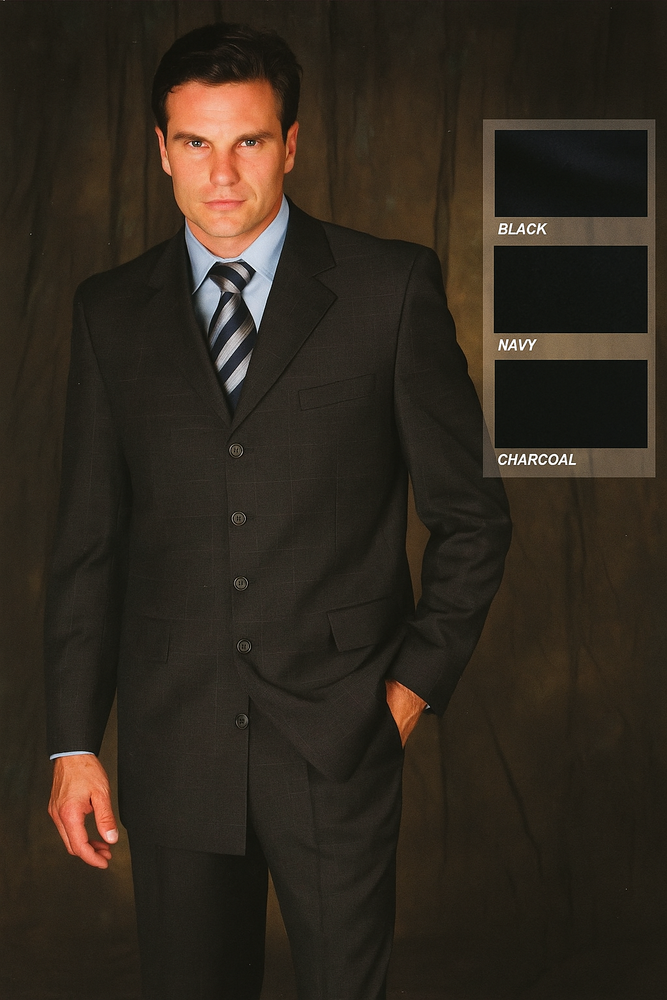 Funeral Attire - Funeral Outfit - Funeral Clothes Men's Charcoal Suit for Funeral Funeral Attire