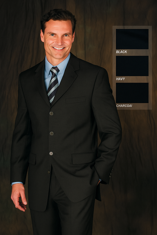 Funeral Attire - Funeral Outfit - Funeral Clothes Men's Charcoal Suit for Funeral Funeral Attire