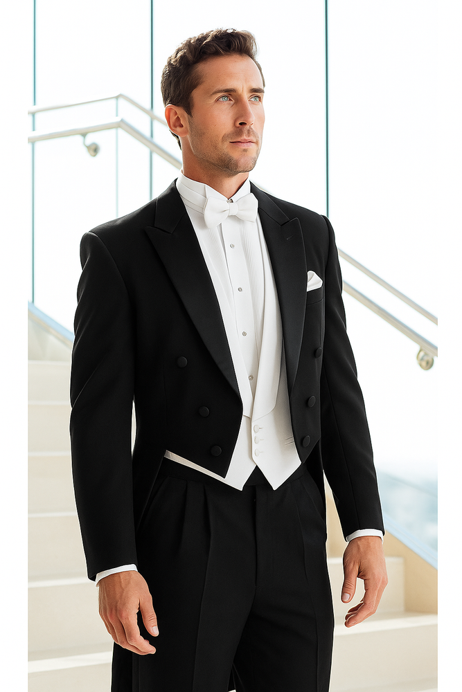 Black Full Dress Tails Tuxedo