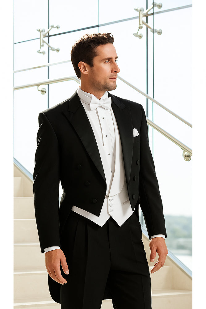 Black Full Dress Tails Tuxedo