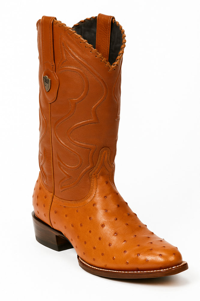 Botas de Avestruz Original Horma Puntal WW-29903