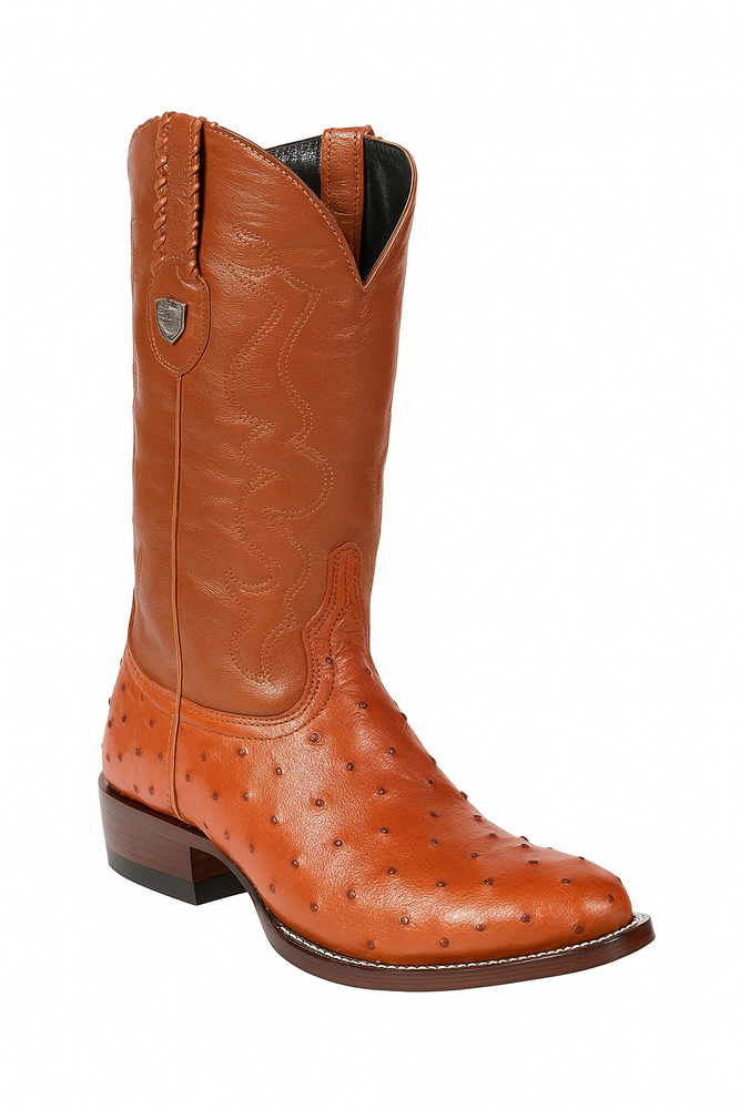 Botas de Avestruz Original Horma Puntal WW-29903